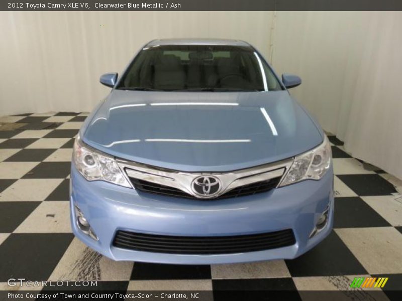Clearwater Blue Metallic / Ash 2012 Toyota Camry XLE V6