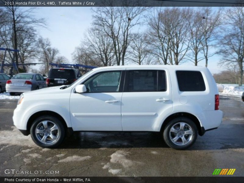 Taffeta White / Gray 2013 Honda Pilot EX-L 4WD