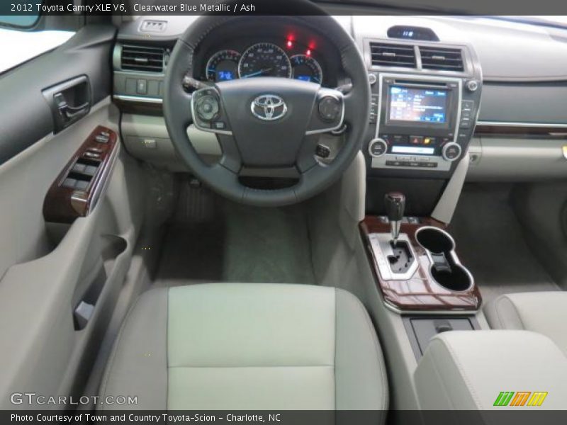 Clearwater Blue Metallic / Ash 2012 Toyota Camry XLE V6