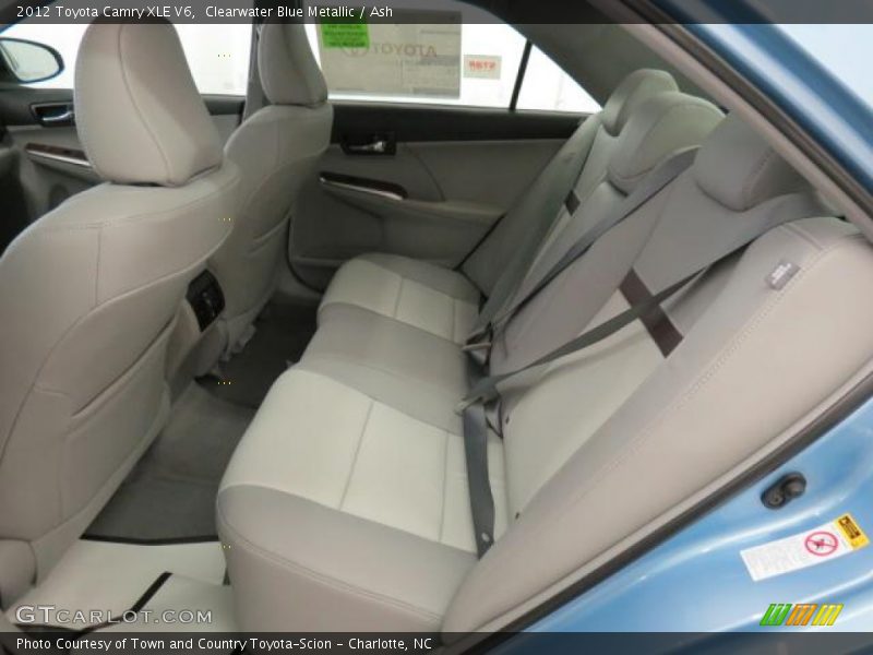 Rear Seat of 2012 Camry XLE V6