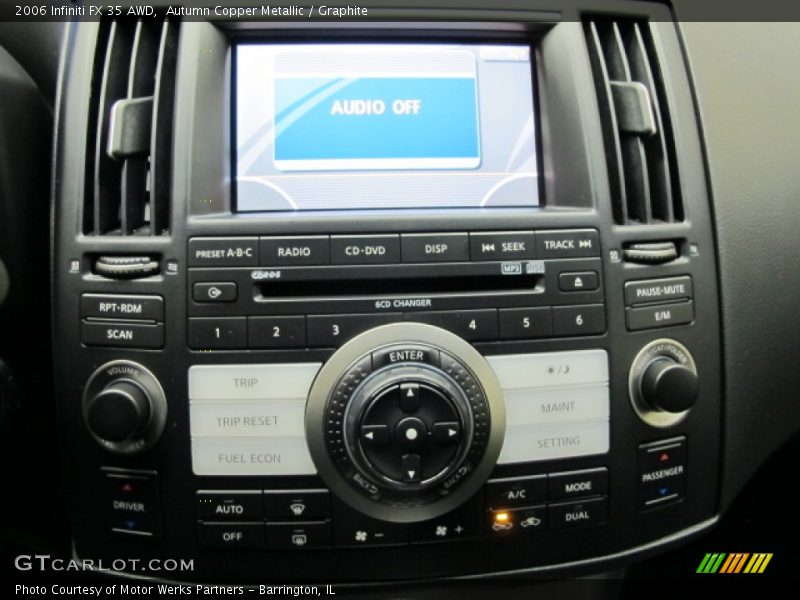 Controls of 2006 FX 35 AWD