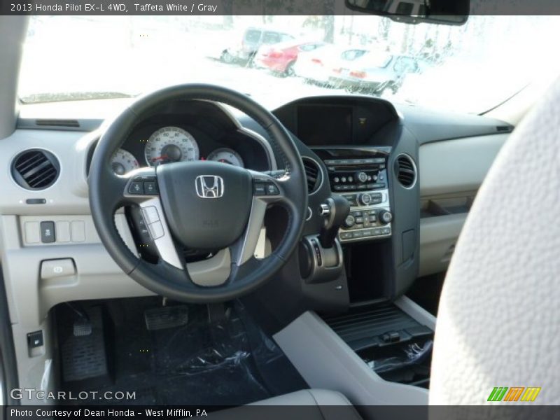Taffeta White / Gray 2013 Honda Pilot EX-L 4WD