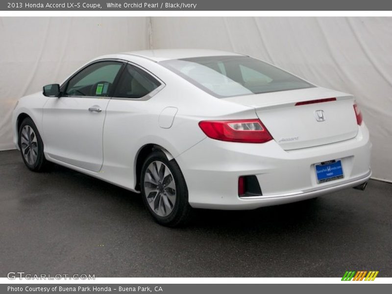 White Orchid Pearl / Black/Ivory 2013 Honda Accord LX-S Coupe