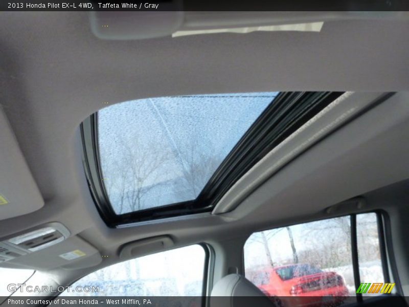 Taffeta White / Gray 2013 Honda Pilot EX-L 4WD