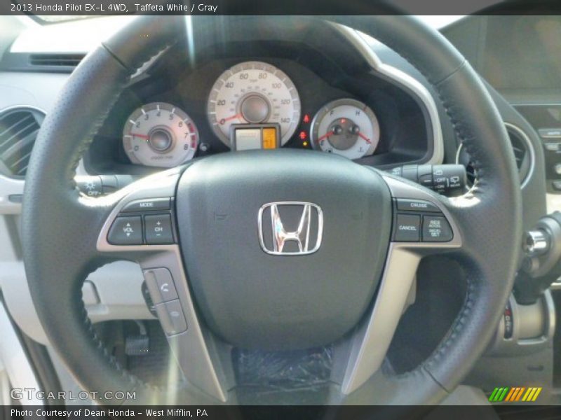 Taffeta White / Gray 2013 Honda Pilot EX-L 4WD