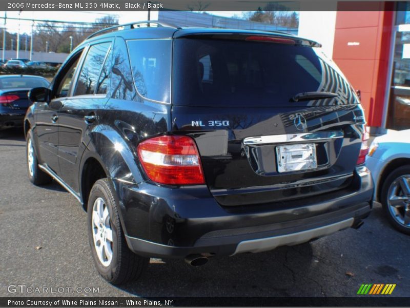 Black / Black 2006 Mercedes-Benz ML 350 4Matic