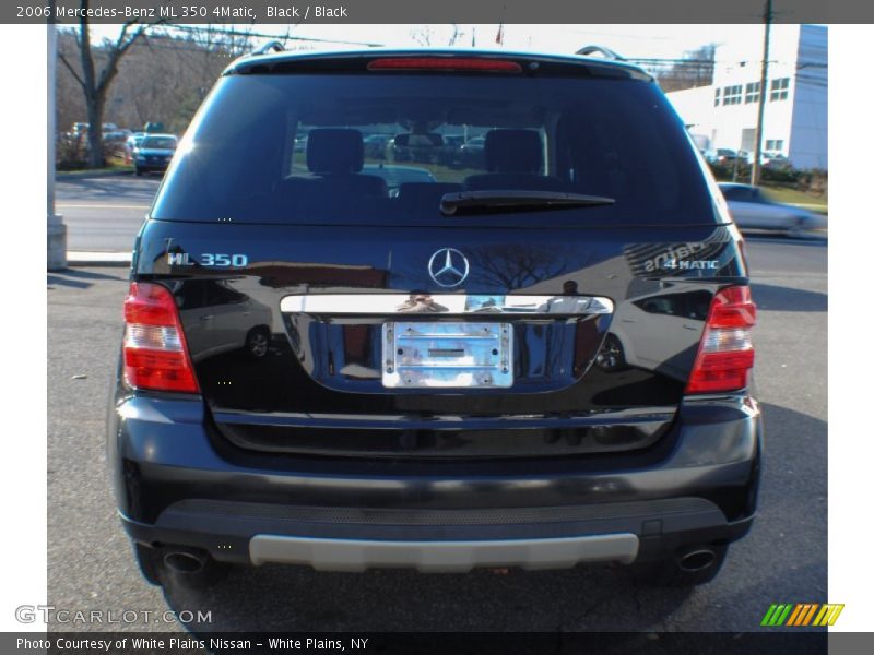 Black / Black 2006 Mercedes-Benz ML 350 4Matic