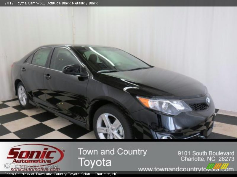 Attitude Black Metallic / Black 2012 Toyota Camry SE