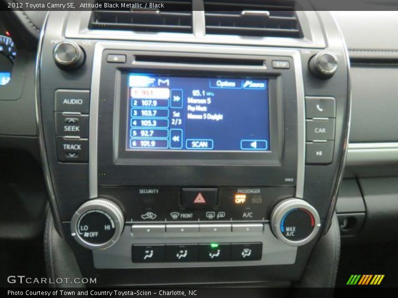 Attitude Black Metallic / Black 2012 Toyota Camry SE
