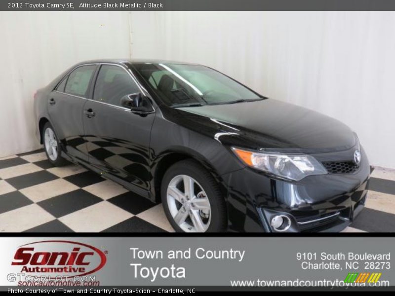 Attitude Black Metallic / Black 2012 Toyota Camry SE