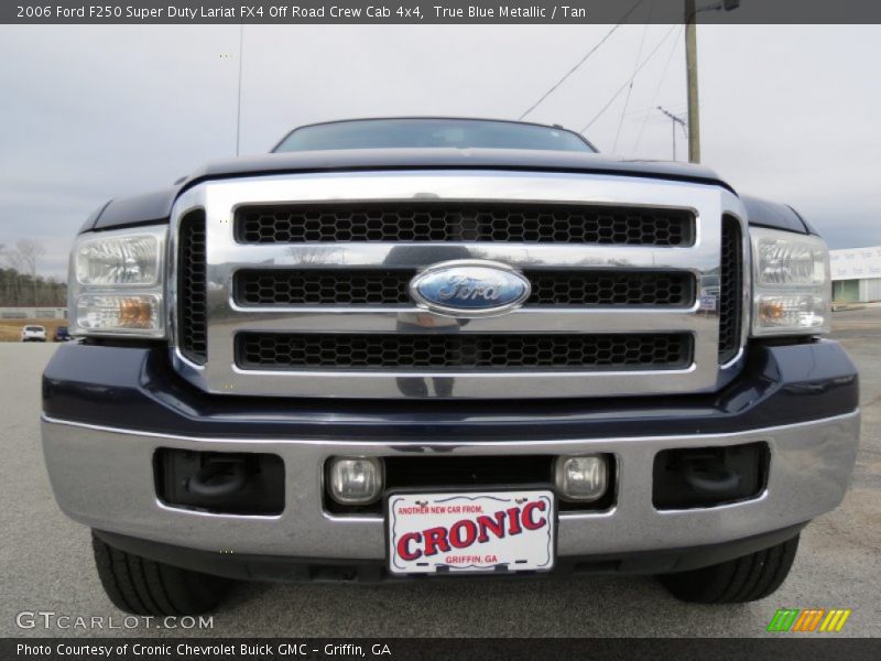 True Blue Metallic / Tan 2006 Ford F250 Super Duty Lariat FX4 Off Road Crew Cab 4x4