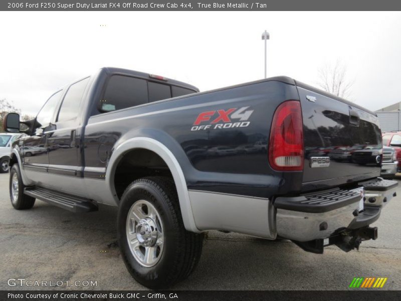 True Blue Metallic / Tan 2006 Ford F250 Super Duty Lariat FX4 Off Road Crew Cab 4x4