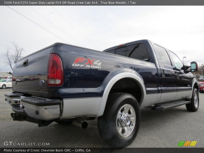True Blue Metallic / Tan 2006 Ford F250 Super Duty Lariat FX4 Off Road Crew Cab 4x4