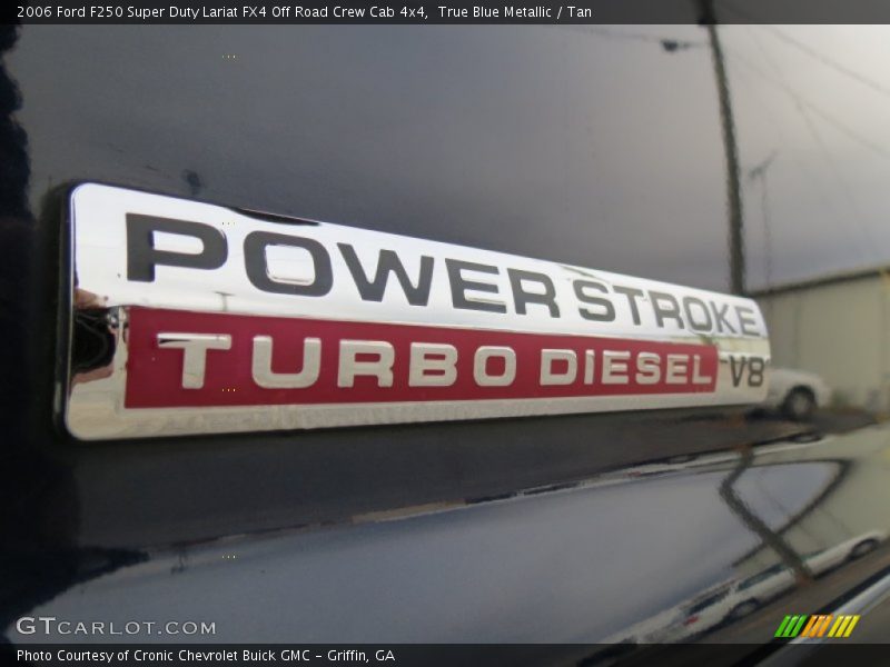 True Blue Metallic / Tan 2006 Ford F250 Super Duty Lariat FX4 Off Road Crew Cab 4x4