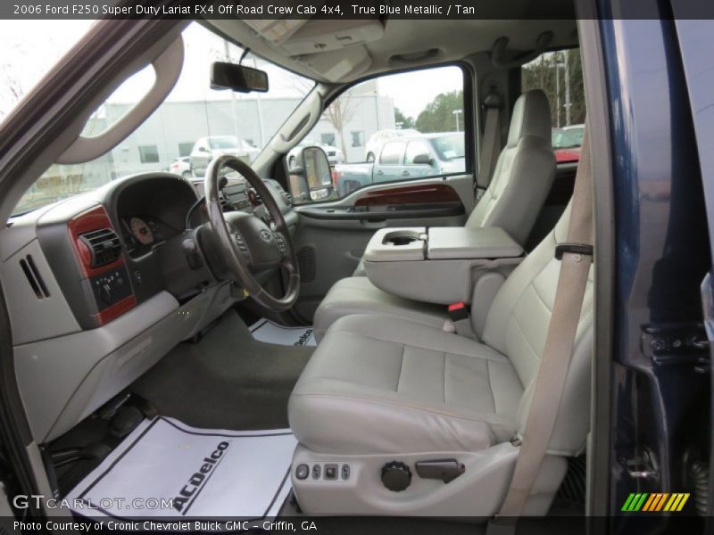 True Blue Metallic / Tan 2006 Ford F250 Super Duty Lariat FX4 Off Road Crew Cab 4x4