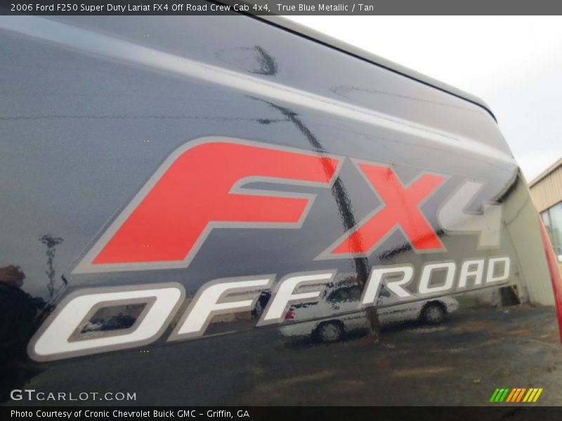 True Blue Metallic / Tan 2006 Ford F250 Super Duty Lariat FX4 Off Road Crew Cab 4x4