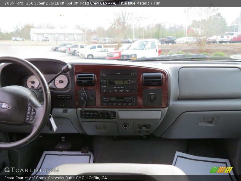 True Blue Metallic / Tan 2006 Ford F250 Super Duty Lariat FX4 Off Road Crew Cab 4x4