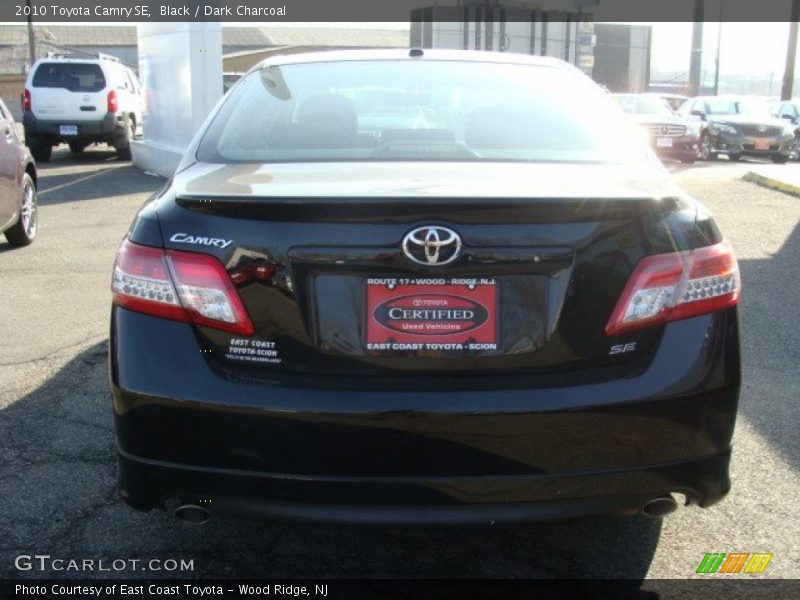 Black / Dark Charcoal 2010 Toyota Camry SE