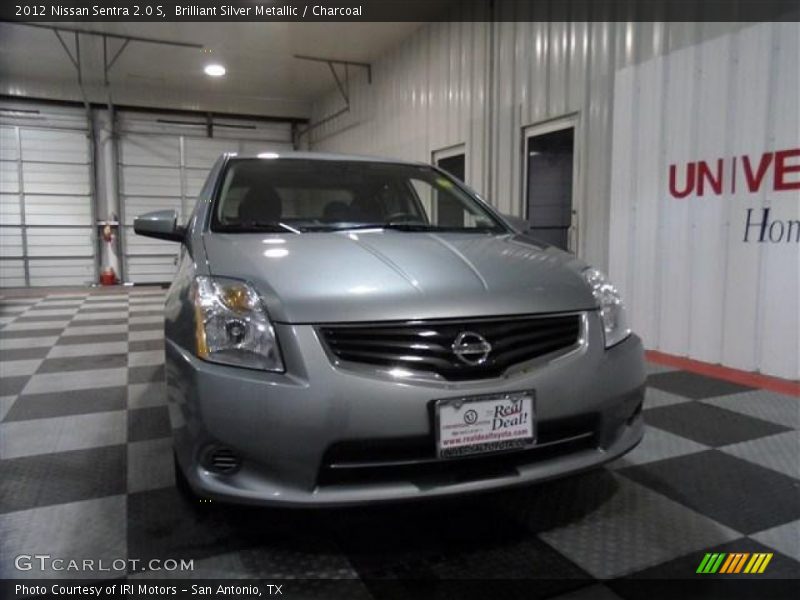 Brilliant Silver Metallic / Charcoal 2012 Nissan Sentra 2.0 S