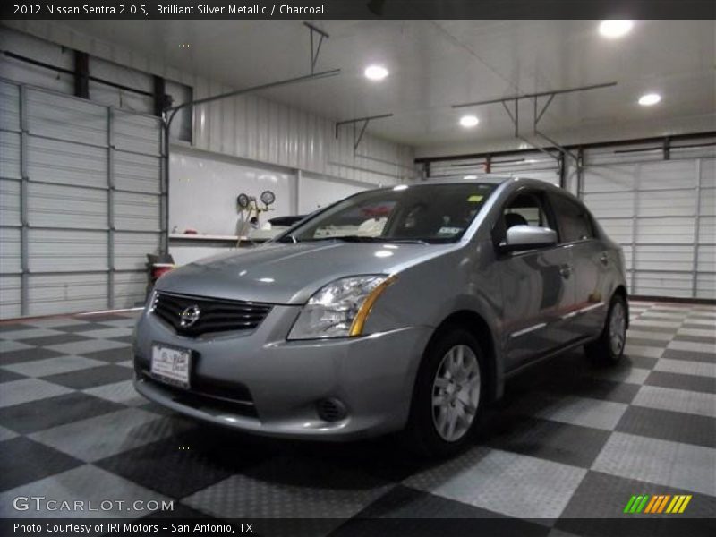 Brilliant Silver Metallic / Charcoal 2012 Nissan Sentra 2.0 S