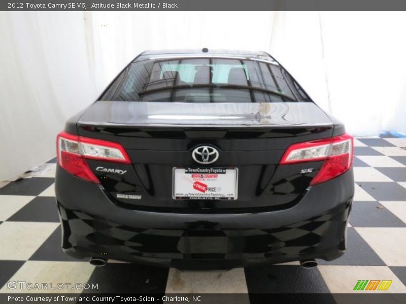 Attitude Black Metallic / Black 2012 Toyota Camry SE V6