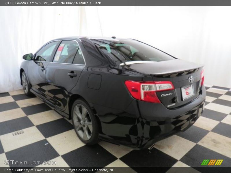Attitude Black Metallic / Black 2012 Toyota Camry SE V6