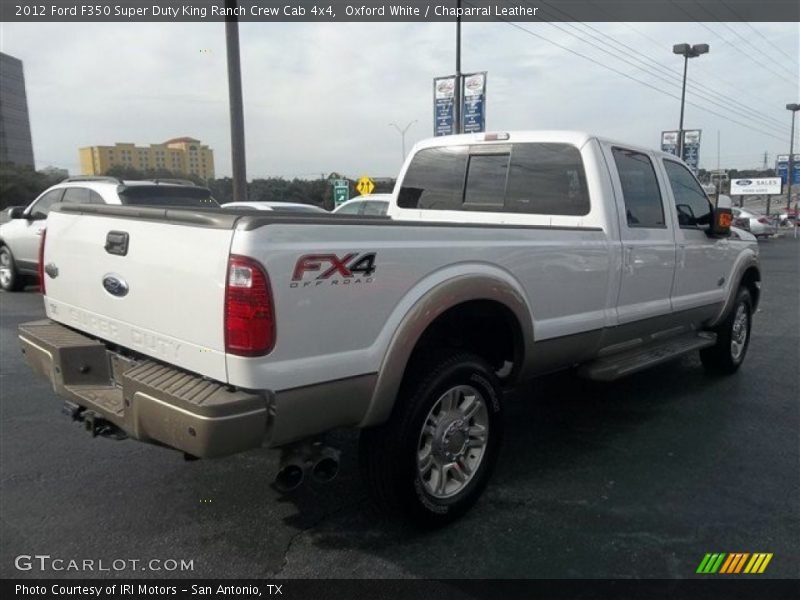 Oxford White / Chaparral Leather 2012 Ford F350 Super Duty King Ranch Crew Cab 4x4