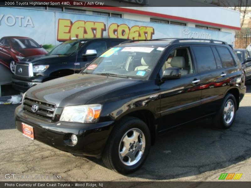 Black / Ash Gray 2006 Toyota Highlander Sport 4WD