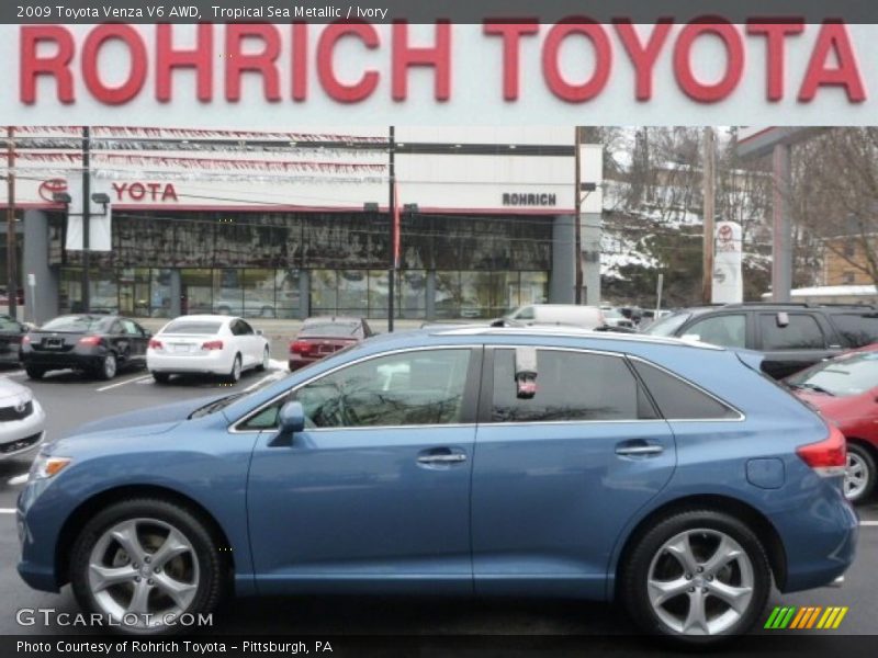 Tropical Sea Metallic / Ivory 2009 Toyota Venza V6 AWD