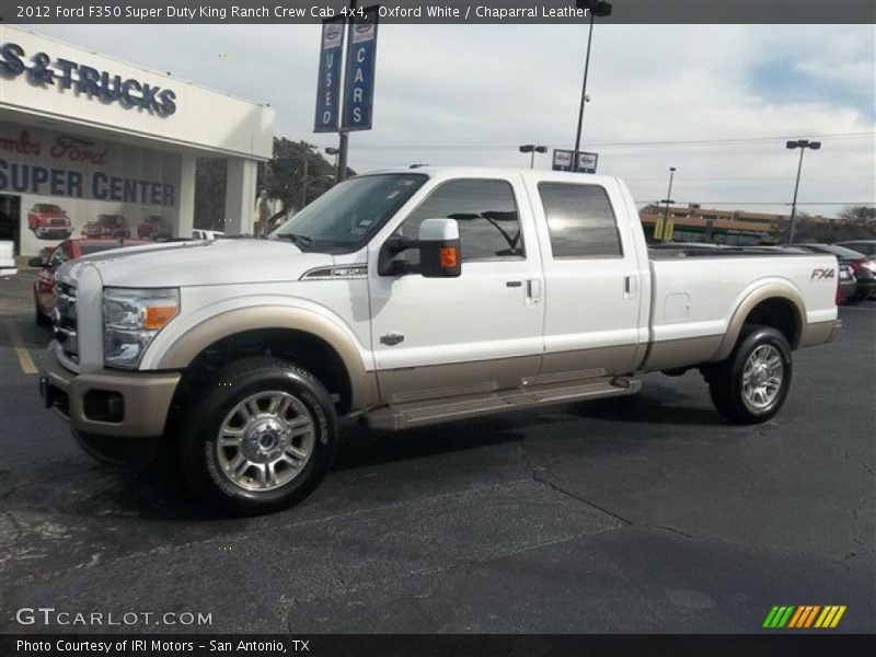 Oxford White / Chaparral Leather 2012 Ford F350 Super Duty King Ranch Crew Cab 4x4