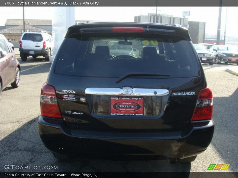 Black / Ash Gray 2006 Toyota Highlander Sport 4WD