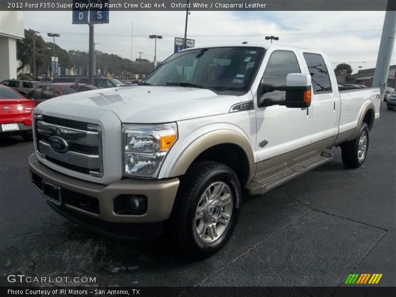 Oxford White / Chaparral Leather 2012 Ford F350 Super Duty King Ranch Crew Cab 4x4