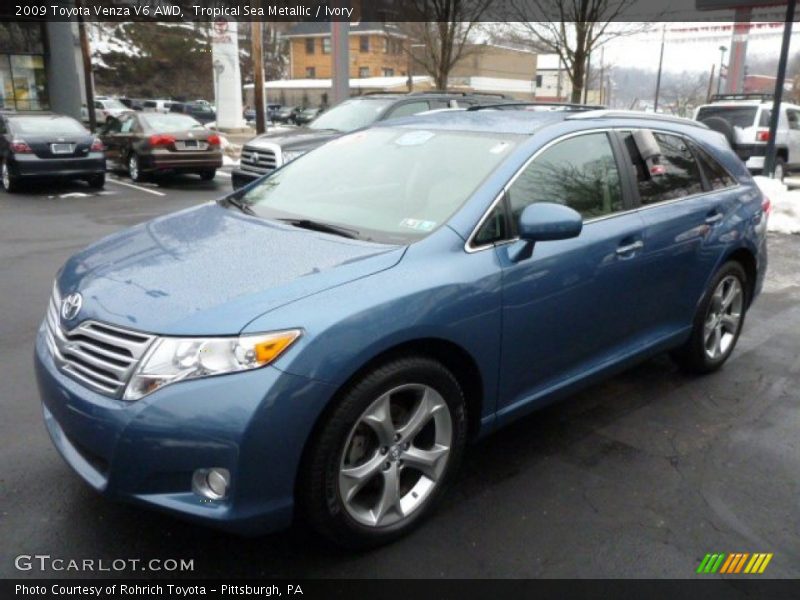 Tropical Sea Metallic / Ivory 2009 Toyota Venza V6 AWD