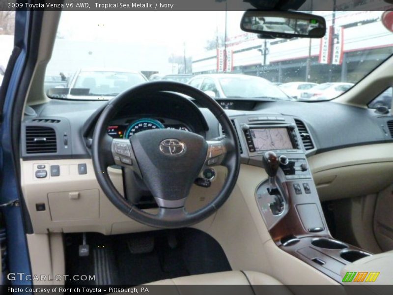 Tropical Sea Metallic / Ivory 2009 Toyota Venza V6 AWD