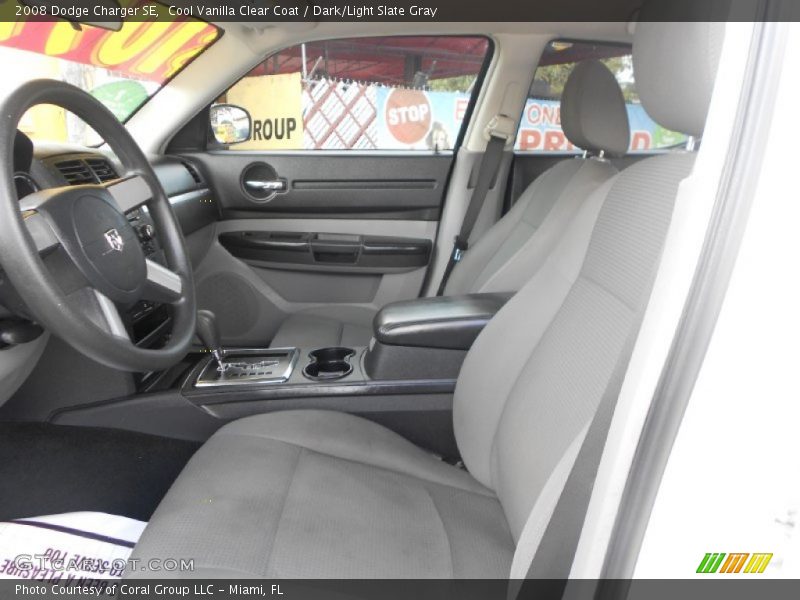 Cool Vanilla Clear Coat / Dark/Light Slate Gray 2008 Dodge Charger SE
