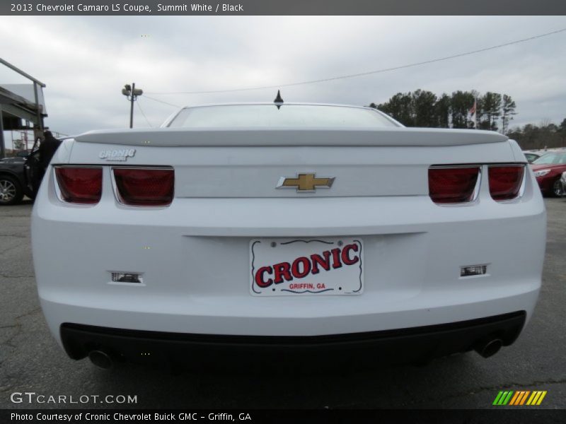Summit White / Black 2013 Chevrolet Camaro LS Coupe