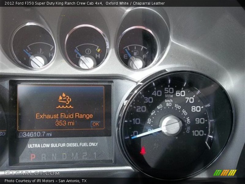 Oxford White / Chaparral Leather 2012 Ford F350 Super Duty King Ranch Crew Cab 4x4