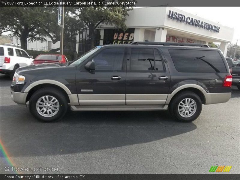 Carbon Metallic / Camel/Grey Stone 2007 Ford Expedition EL Eddie Bauer