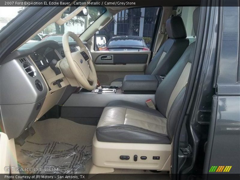Carbon Metallic / Camel/Grey Stone 2007 Ford Expedition EL Eddie Bauer
