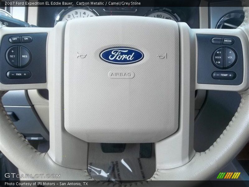 Carbon Metallic / Camel/Grey Stone 2007 Ford Expedition EL Eddie Bauer