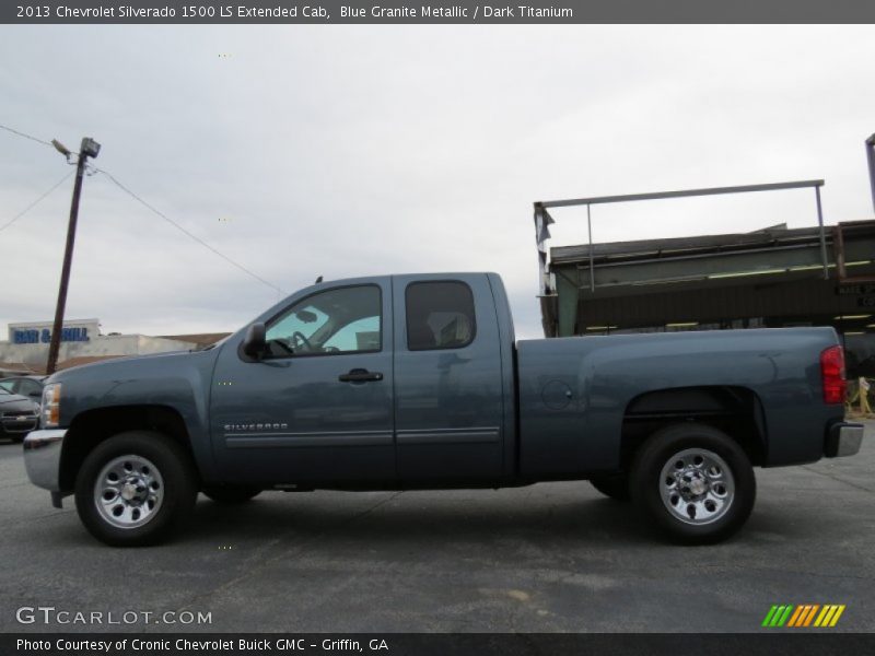 Blue Granite Metallic / Dark Titanium 2013 Chevrolet Silverado 1500 LS Extended Cab