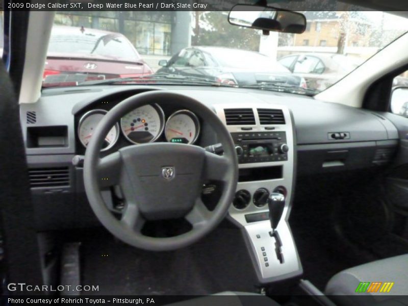 Deep Water Blue Pearl / Dark Slate Gray 2009 Dodge Caliber SXT