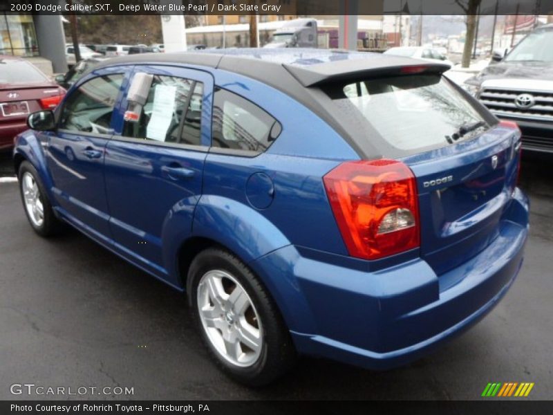 Deep Water Blue Pearl / Dark Slate Gray 2009 Dodge Caliber SXT