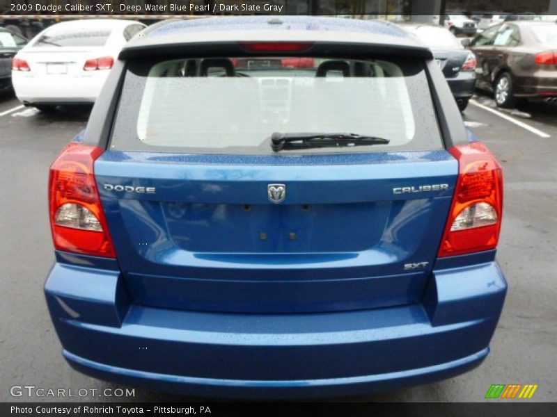 Deep Water Blue Pearl / Dark Slate Gray 2009 Dodge Caliber SXT