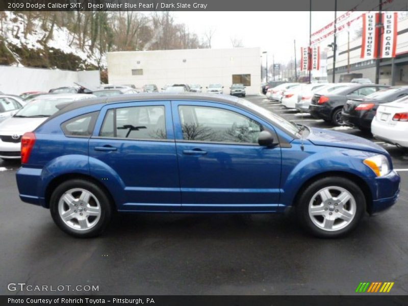 Deep Water Blue Pearl / Dark Slate Gray 2009 Dodge Caliber SXT