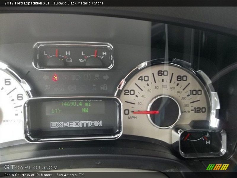 Tuxedo Black Metallic / Stone 2012 Ford Expedition XLT