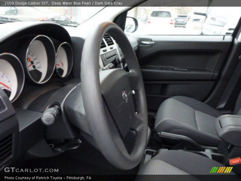 Deep Water Blue Pearl / Dark Slate Gray 2009 Dodge Caliber SXT