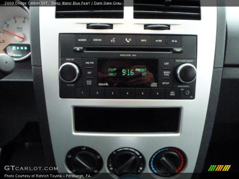Deep Water Blue Pearl / Dark Slate Gray 2009 Dodge Caliber SXT