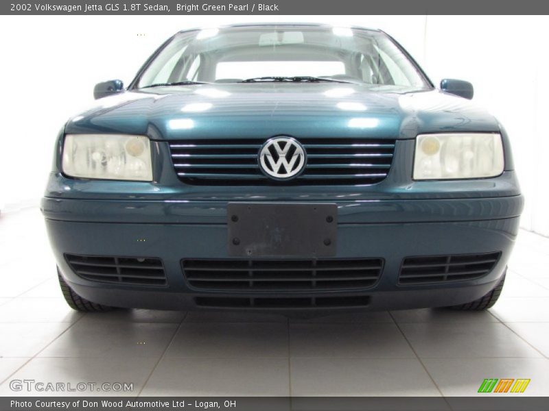 Bright Green Pearl / Black 2002 Volkswagen Jetta GLS 1.8T Sedan