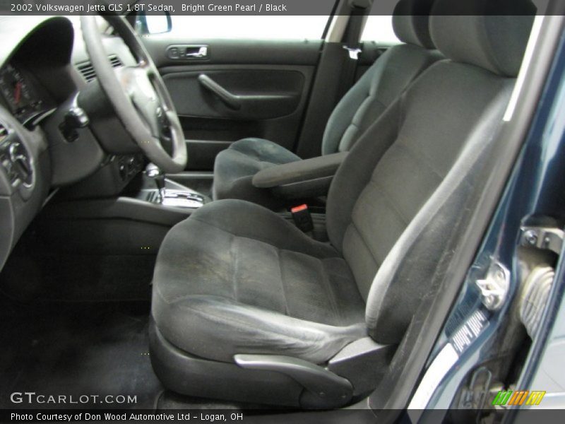Bright Green Pearl / Black 2002 Volkswagen Jetta GLS 1.8T Sedan